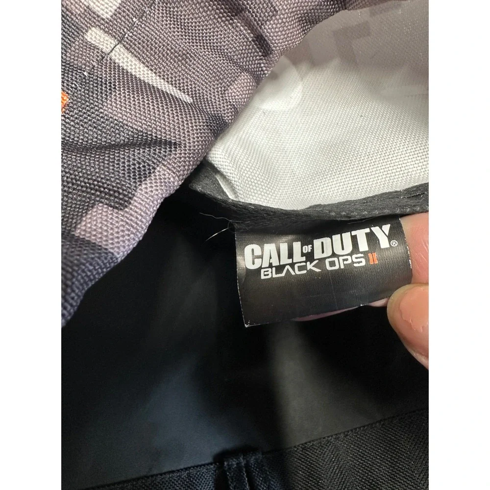 2012 Call of Duty Black Ops II Drawstring Bag Grey Camo Gaming Merch